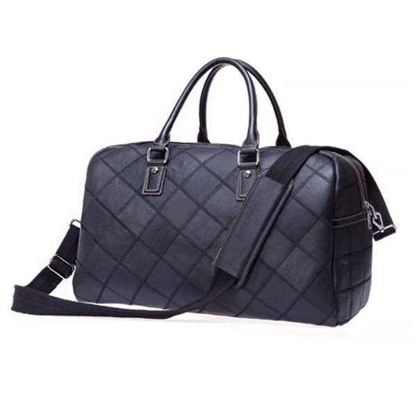 (トップボーイ)ソリッドチェックレザーボストンバッグ(BG266) (トップボーイ)ソリッドチェックレザーボストンバッグ(BG266)