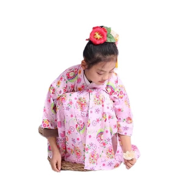 和服子供女性5-12子供和服正装秋冬和服振袖セット