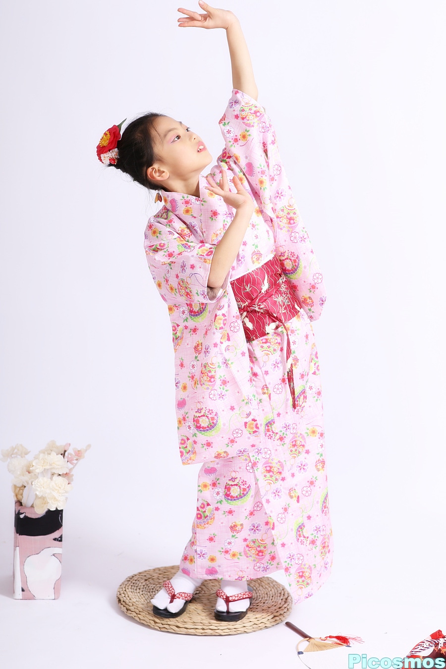 和服子供女性5-12子供和服正装秋冬和服振袖セット