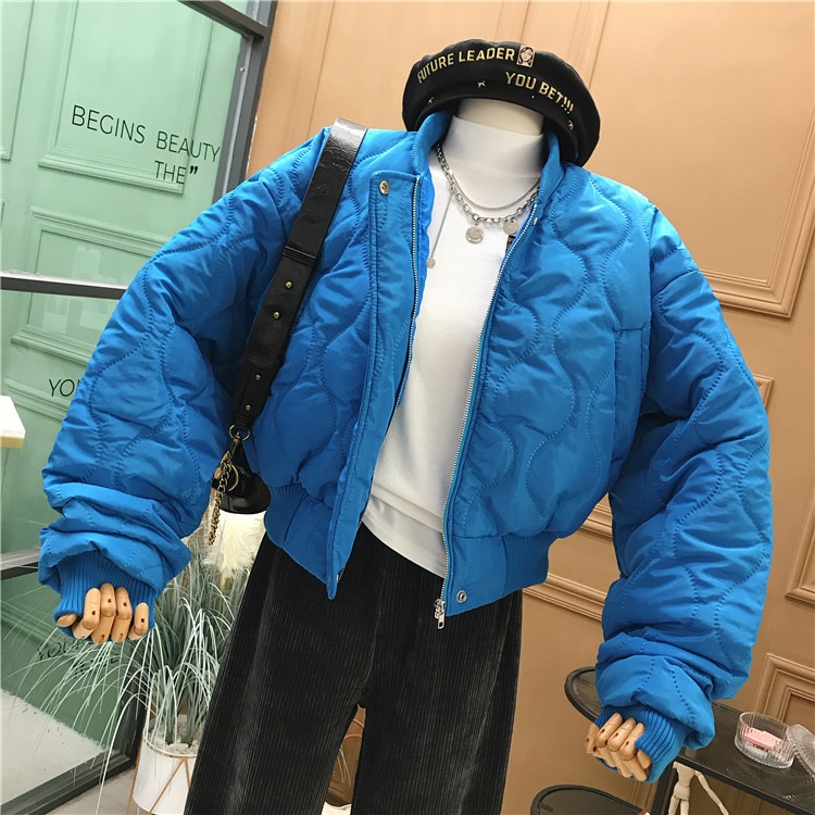 ショート丈 コットンジャケット 厚手 コットン ジャケット コート アウター 冬 韓国 ３カラー a2117