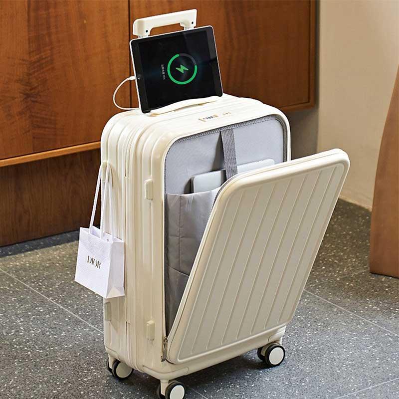 【急速出荷】スーツケース キャリーケース 機内持ち込み 多機能スーツケース フロントオープン 前開き USBポート付き 充電口 カップホルダー付き 43L/69L 大容量 【急速出荷】スーツケース キャリーケース 機内持ち込み 多機能スーツケース フロントオープン 前開き USBポート付き 充電口 カップホルダー付き 43L/69L 大容量