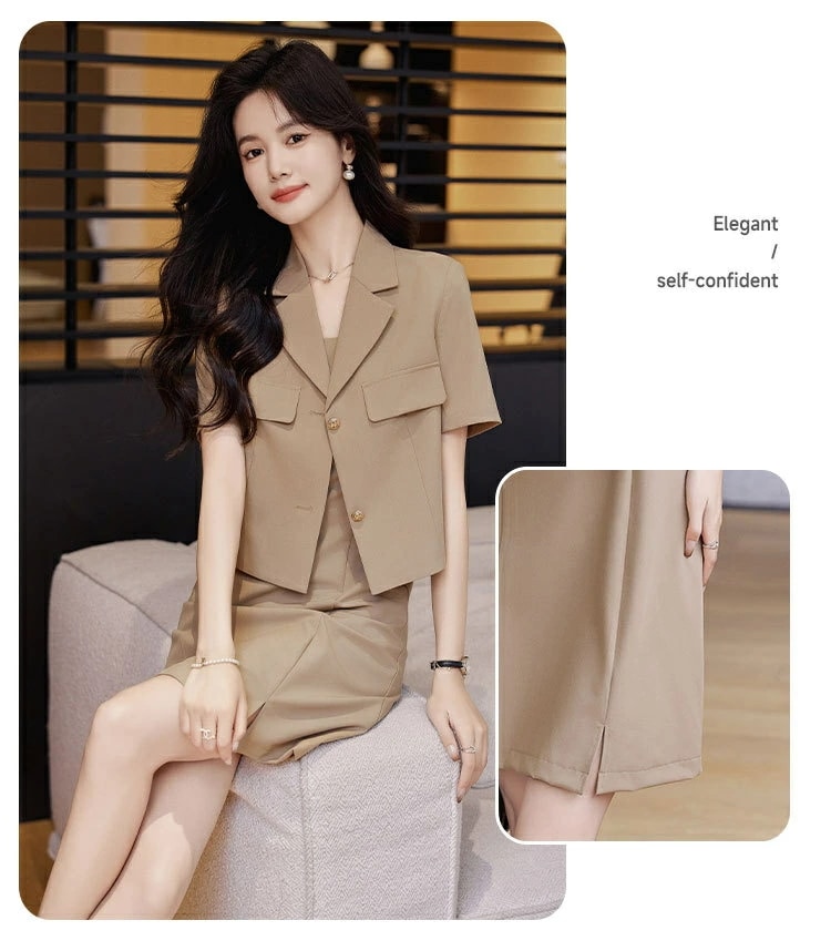 ショートジャケット 上品 スーツ レディース セットアップ テーラードジャケット ブラック スーツ 卒業式 入学式 フォーマルスーツ 七五三 結婚式 ママスーツ オフィスカジュアル 40代 30代 パ