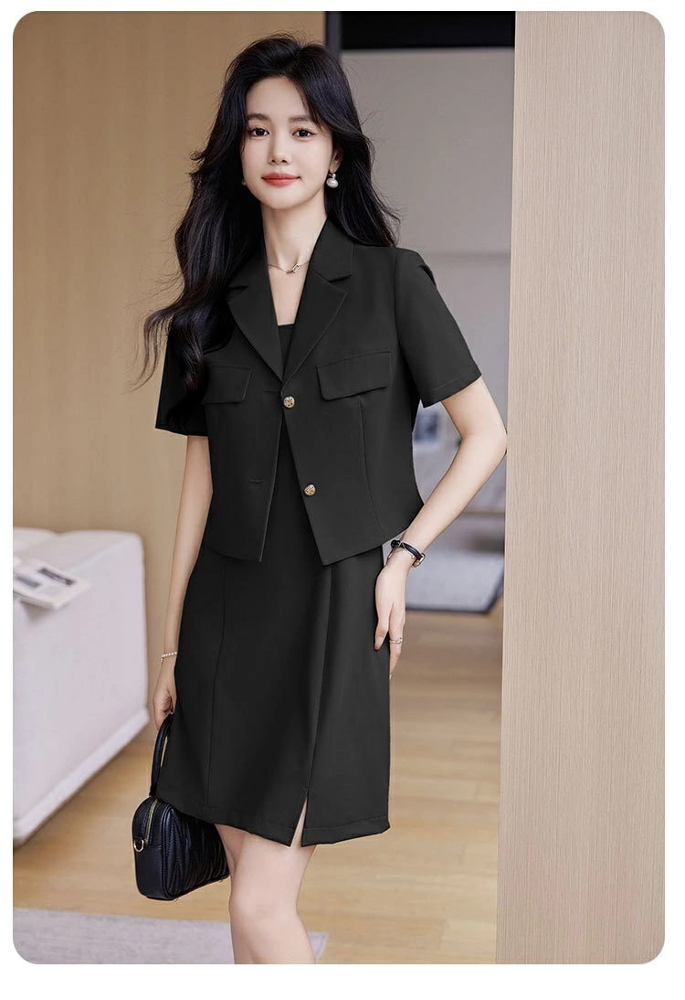 ショートジャケット 上品 スーツ レディース セットアップ テーラードジャケット ブラック スーツ 卒業式 入学式 フォーマルスーツ 七五三 結婚式 ママスーツ オフィスカジュアル 40代 30代 パ