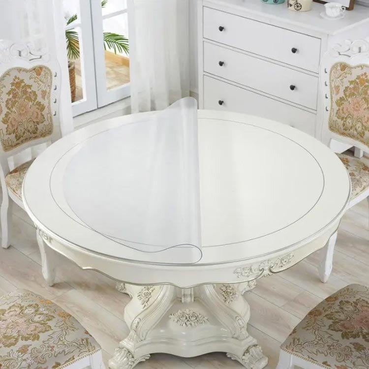 ビニール テーブルクロス 業務用 防水 撥水 円形 クリア 耐熱 透明 撥油 北欧 汚れ防止 傷防止