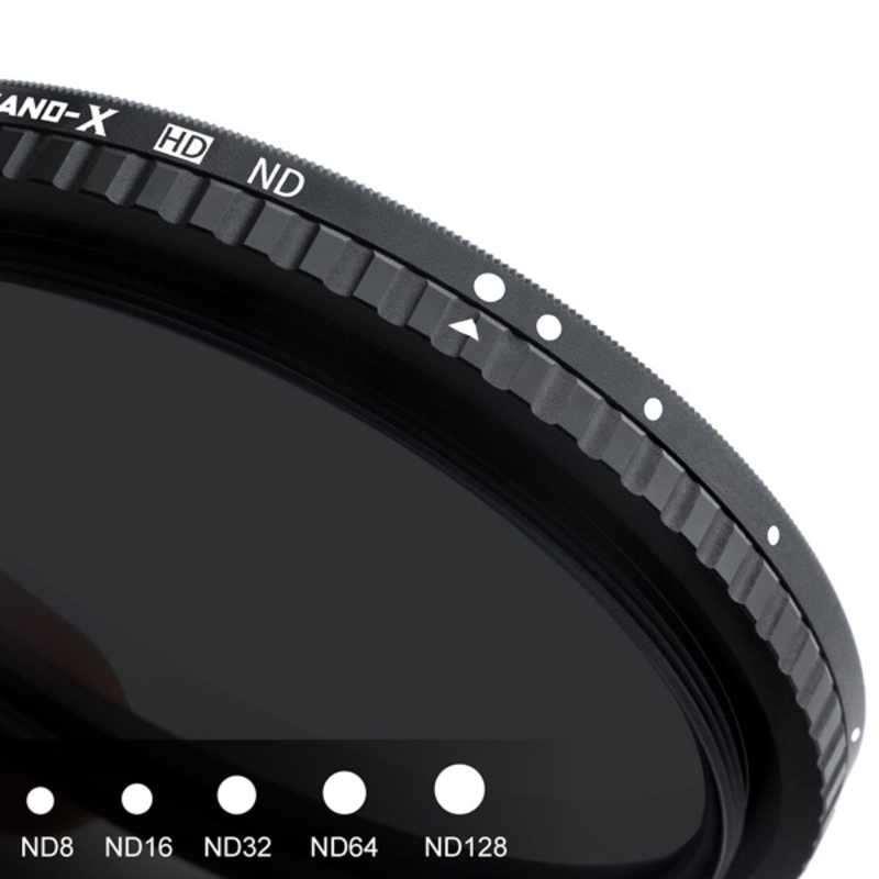 K＆FCONCEPT　KF-52NDX8-128 NANO-X バリアブル(可変式) NDフィルター 52mm 減光範囲ND8~ND128　KF-52NFX8-128