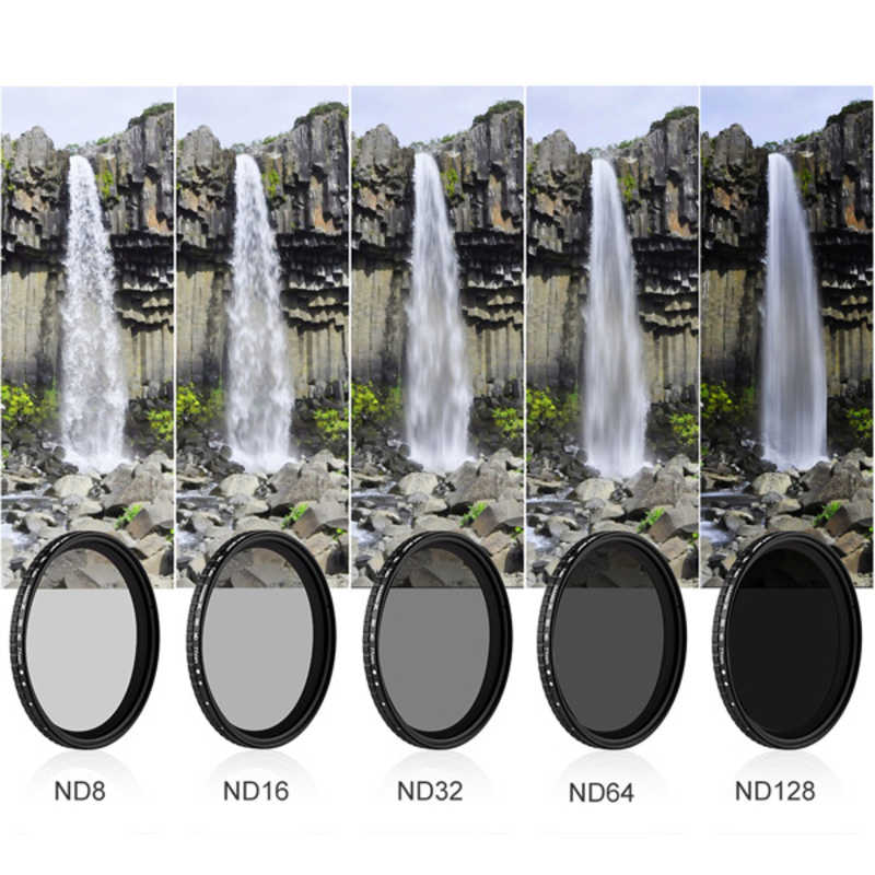 K＆FCONCEPT　KF-52NDX8-128 NANO-X バリアブル(可変式) NDフィルター 52mm 減光範囲ND8~ND128　KF-52NFX8-128