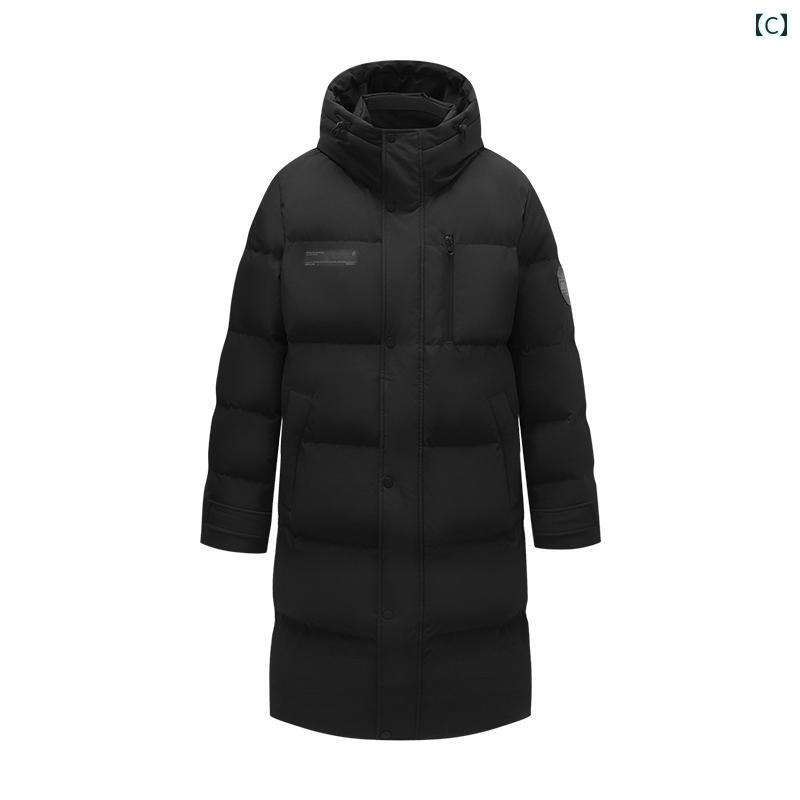 ダウンジャケット メンズ ロング アウター 防寒 おしゃれ 秋冬 スポーツ 暖かい フード ブルー グレー ブラック ダウンジャケット メンズ ロング アウター 防寒 おしゃれ 秋冬 スポーツ 暖かい フード ブルー グレー ブラック
