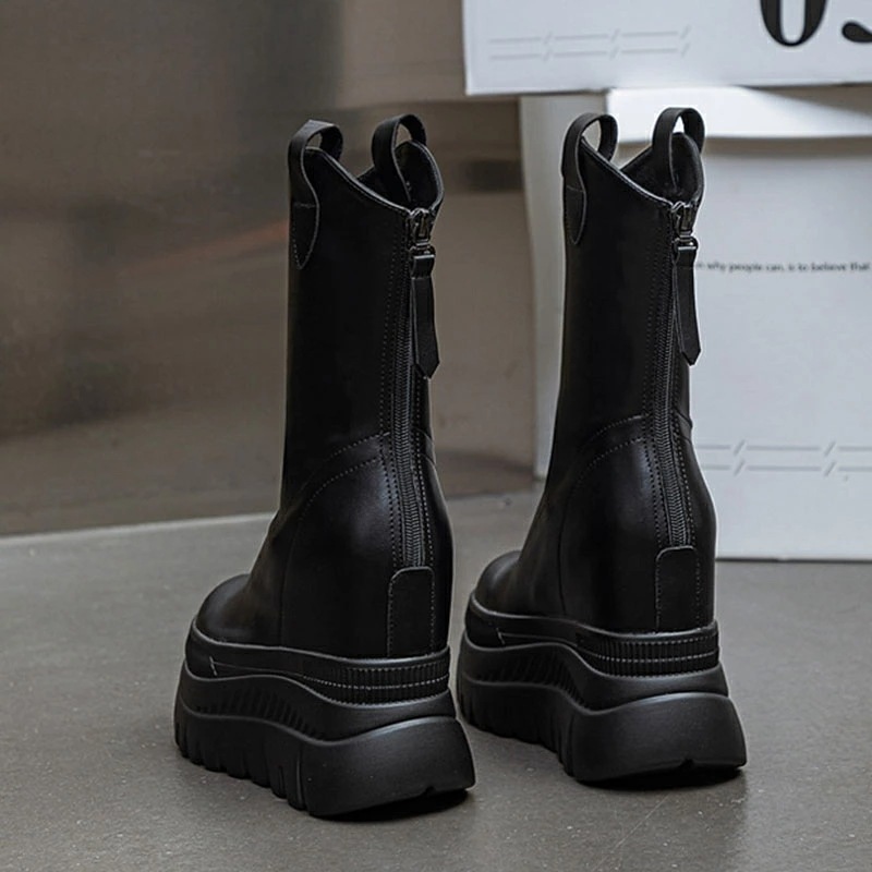 ブーツ レディース 厚底 ショートブーツ レディース ショートブーツ 厚底 ぺたんこ 歩きやすい ヒール12cm フラット コスプレ 大きいサイズ ブーツ インヒール 厚底ブーツ 小さいサイズ 疲れ