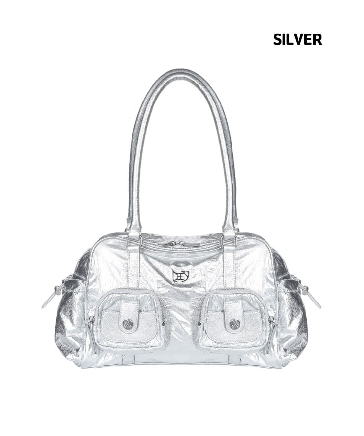 [L.E.E.Y] L LOGO POCKET SHOULDER BAG ★大人気★ L.E.E.Y] LOGO POCKET SHOULDER BAG ショルダーバッグ