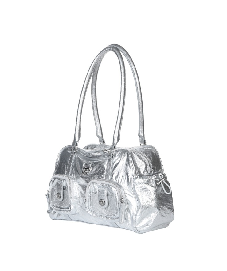 [L.E.E.Y] L LOGO POCKET SHOULDER BAG ★大人気★ L.E.E.Y] LOGO POCKET SHOULDER BAG ショルダーバッグ