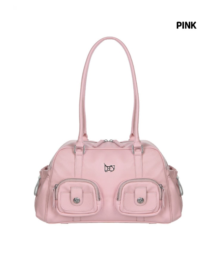 [L.E.E.Y] L LOGO POCKET SHOULDER BAG ★大人気★ L.E.E.Y] LOGO POCKET SHOULDER BAG ショルダーバッグ