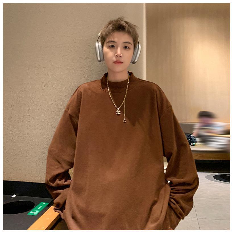 カットソー Tシャツ 長袖 メンズ レディース ロンT タートルネック ハイネック インナー 暖かい オーバーサイズ シンプル 無地 秋冬 男女兼用 おしゃれ