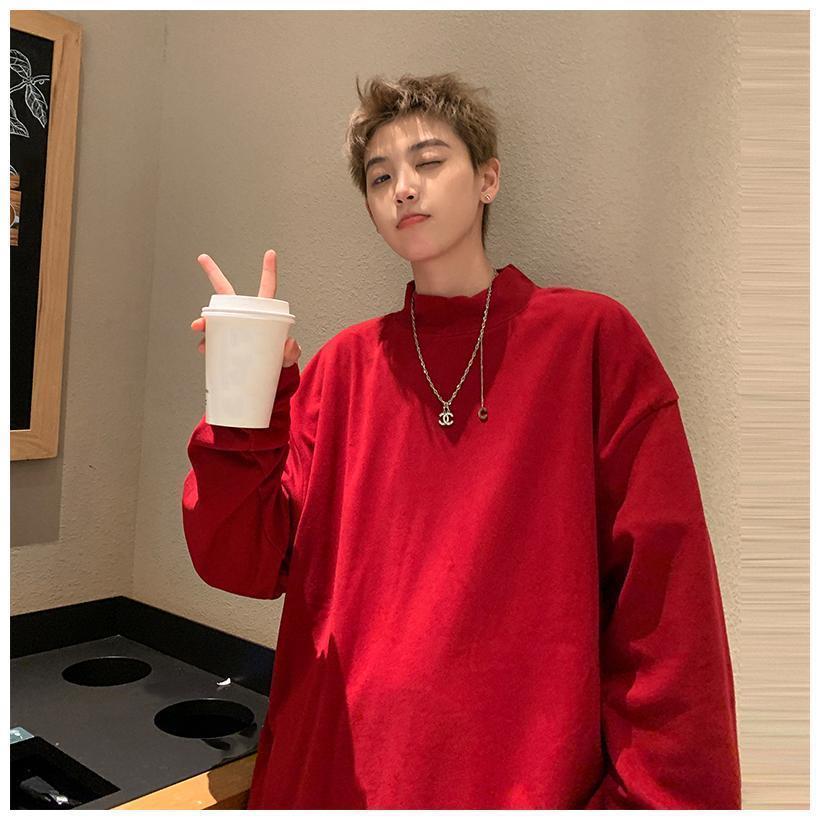 カットソー Tシャツ 長袖 メンズ レディース ロンT タートルネック ハイネック インナー 暖かい オーバーサイズ シンプル 無地 秋冬 男女兼用 おしゃれ