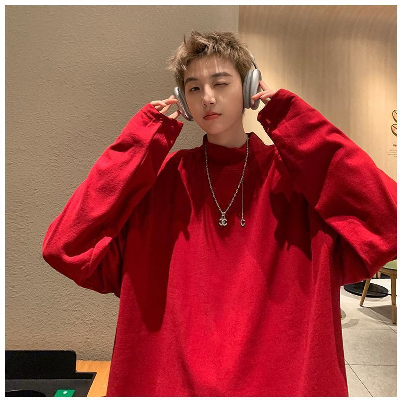 カットソー Tシャツ 長袖 メンズ レディース ロンT タートルネック ハイネック インナー 暖かい オーバーサイズ シンプル 無地 秋冬 男女兼用 おしゃれ