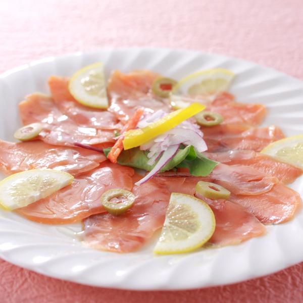 北海道産 秋鮭使用スモークサーモン F 80gx10 SISK