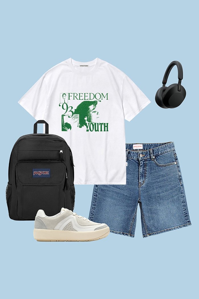 93 TEE [WHITE] デイリー 男女共用 Tシャツ 新商品