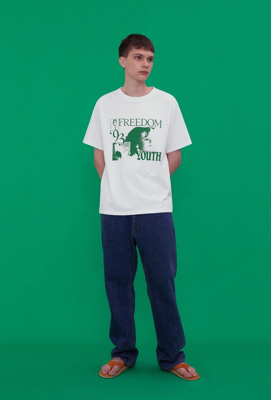 93 TEE [WHITE] デイリー 男女共用 Tシャツ 新商品