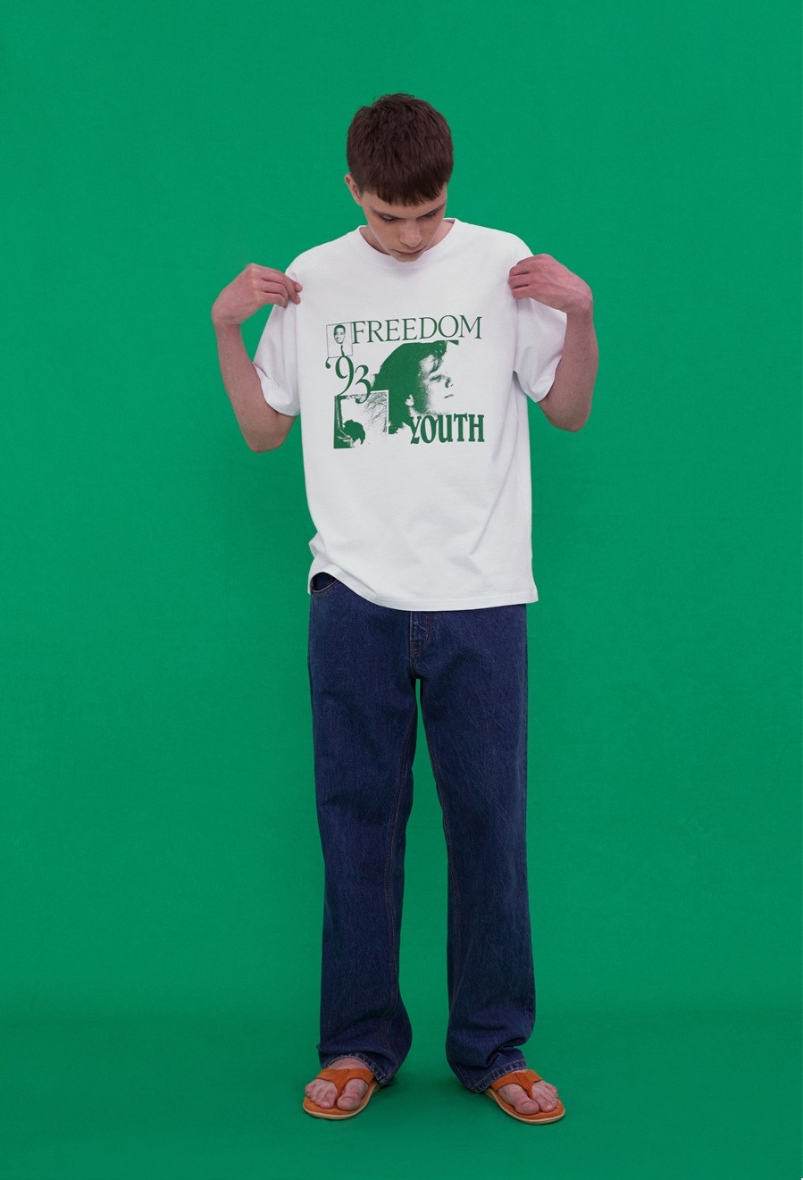 93 TEE [WHITE] デイリー 男女共用 Tシャツ 新商品