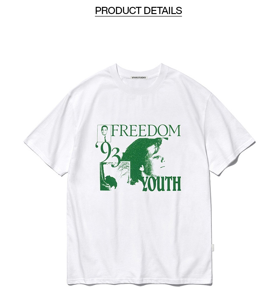 93 TEE [WHITE] デイリー 男女共用 Tシャツ 新商品