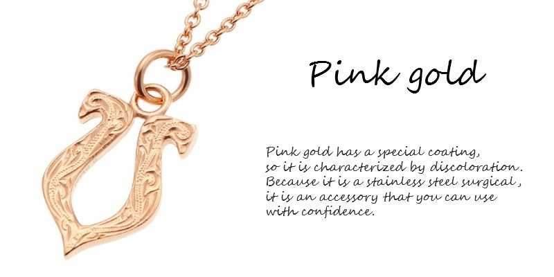 ネックレス メンズ レディース 馬蹄 ハワイアンジュエリー サージカルステンレス ホースシュー 金属アレルギー対応 シルバー ゴールド ピンクゴールド