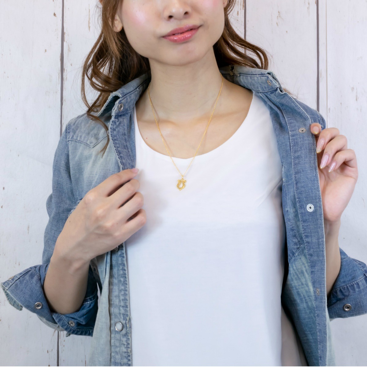 ネックレス メンズ レディース 馬蹄 ハワイアンジュエリー サージカルステンレス ホースシュー 金属アレルギー対応 シルバー ゴールド ピンクゴールド