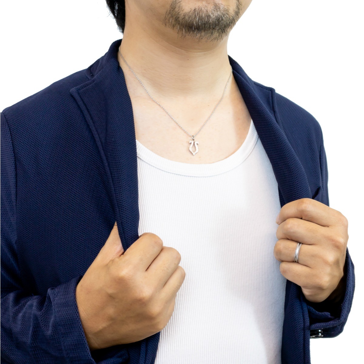 ネックレス メンズ レディース 馬蹄 ハワイアンジュエリー サージカルステンレス ホースシュー 金属アレルギー対応 シルバー ゴールド ピンクゴールド