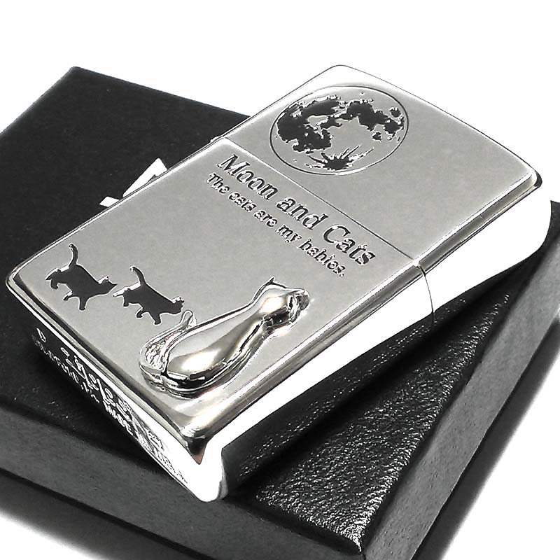 ZIPPO ライター ムーン キャット ジッポ シルバー 猫 可愛い 立体ネコメタル 銀燻し 女性 レディース 月とねこ かわいい おしゃれ 黒 メンズ ギフト プレゼント ZIPPO ライター ムーン キャット ジッポ シルバー 猫 可愛い 立体ネコメタル 銀燻し 女性 レディース 月とねこ かわいい おしゃれ 黒 メンズ ギフト プレゼント