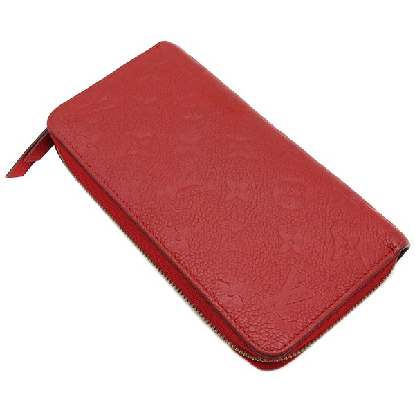 ルイヴィトン】長財布 アンプラント ジッピーウォレット スカーレット