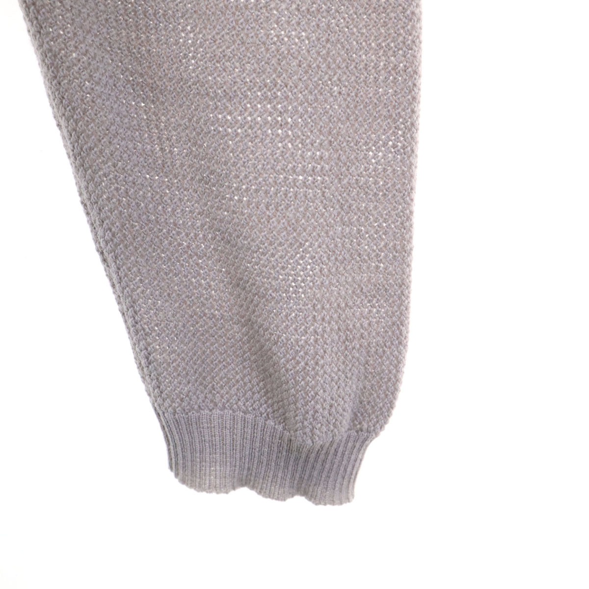 イタリア製 長袖 セーター 48 グレー COLLEZIONI ニット メンズ 古着