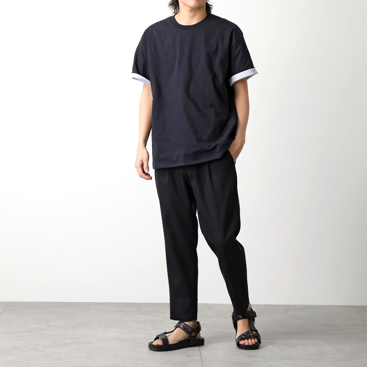 BOTTEGA VENETA ボッテガヴェネタ サンダル TRIP トリップ 775305 V3HB0 メンズ イントレチャート レザー スリングバッグ シュー