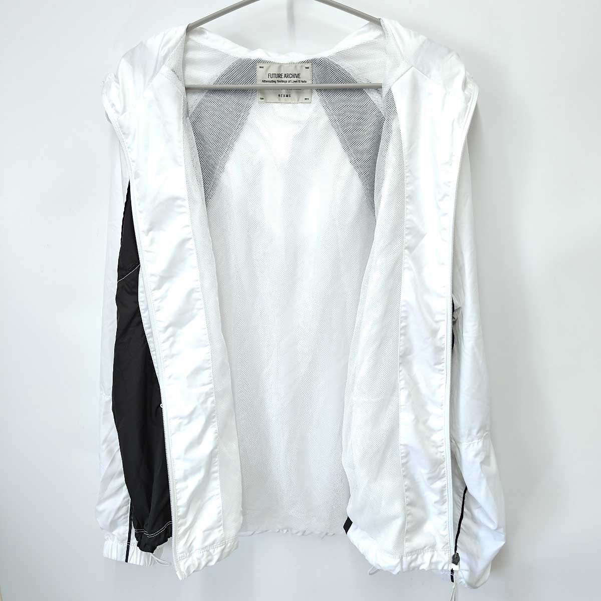 【中古未使用品】 ビームス FUTURE ARCHIVE 2TONE SPORT BLOUSON スポーツブルゾン ナイロンジャケット 14039 ホワイト 11-18-1552-791 BEAMS
