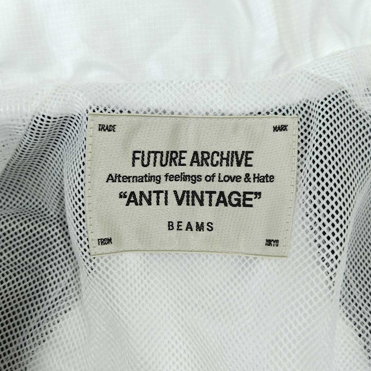 【中古未使用品】 ビームス FUTURE ARCHIVE 2TONE SPORT BLOUSON スポーツブルゾン ナイロンジャケット 14039 ホワイト 11-18-1552-791 BEAMS