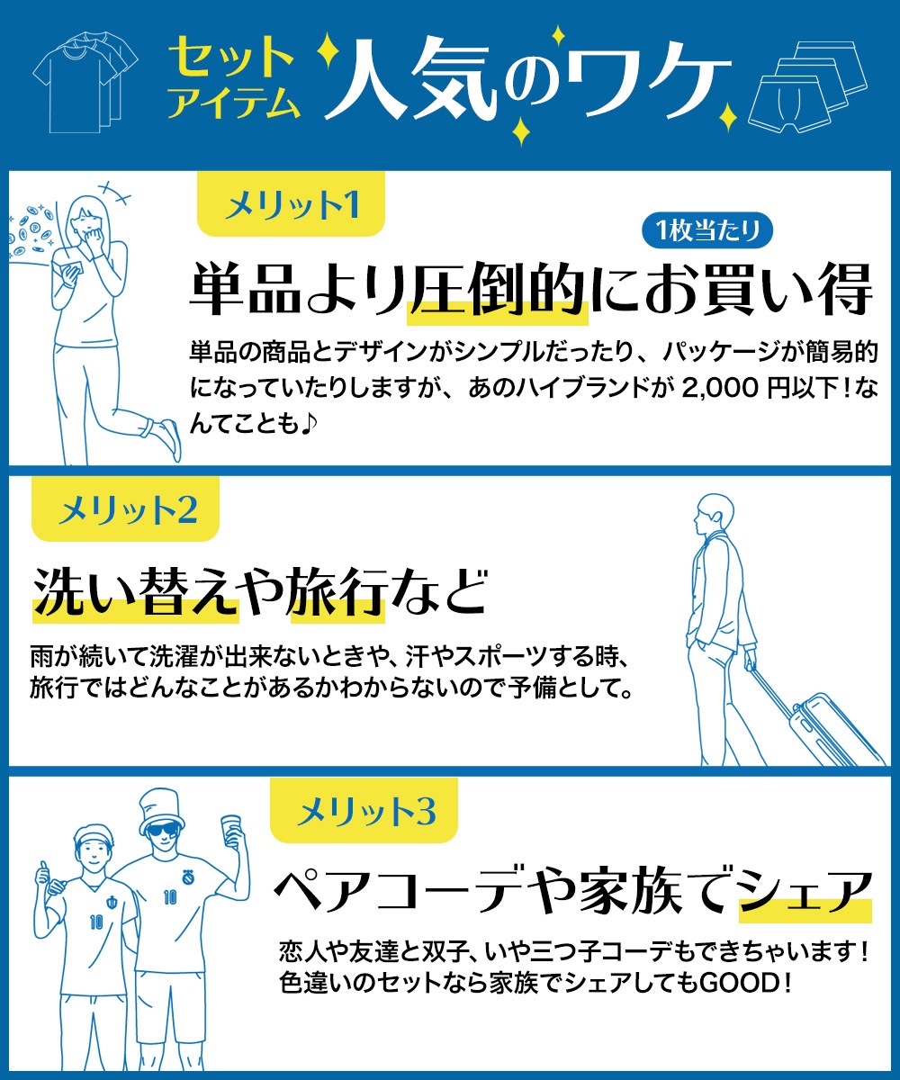 【メール便】【3枚セット】 ロング ボクサーパンツ メンズ アンダーウェア 下着 前開き アウトレット ワケあり 長め 綿100％ おしゃれ かっこいい ドット ボーダー ストライプ ロゴ ワンポイン