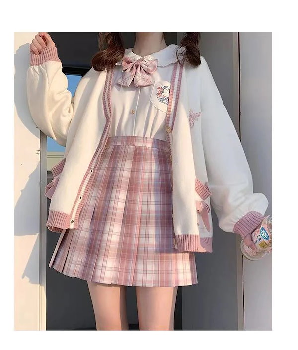 夢ノ咲学院 制服 2着セット (写真2枚目ワイシャツ・カーディガンおまけ) 2025年最新】夢ノ咲学院制服 スカートの人気アイテム - メルカリ