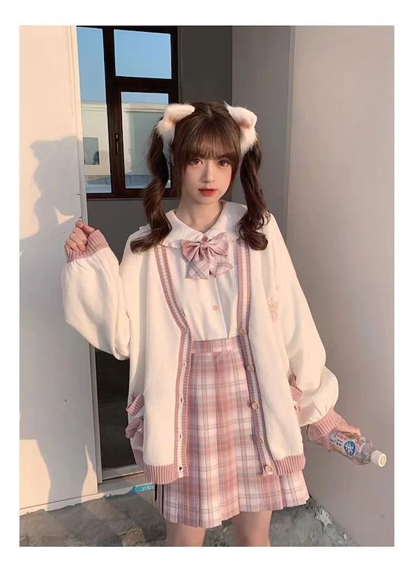 夢ノ咲学院 制服 2着セット (写真2枚目ワイシャツ・カーディガンおまけ) 2025年最新】夢ノ咲学院 スカートの人気アイテム - メルカリ