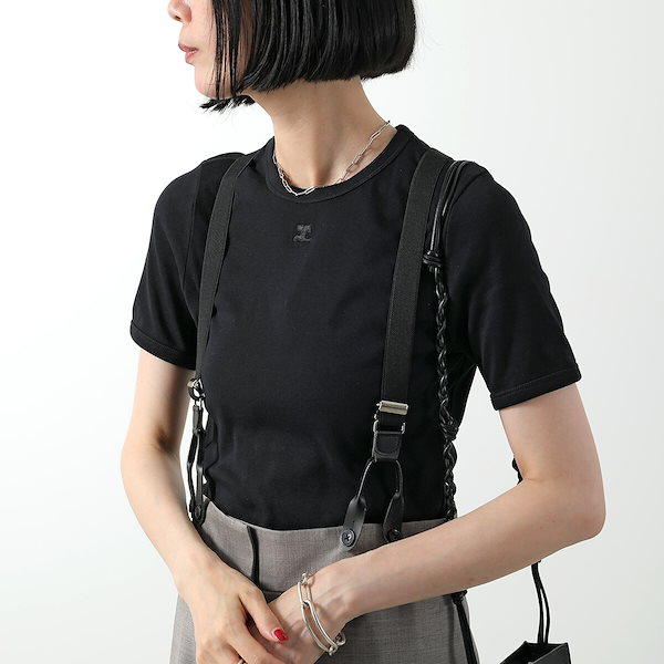 courreges クレージュ Tシャツ カットソー 半袖 Amazon | [Courreges] クレージュ シグニチャーコントラスト半袖