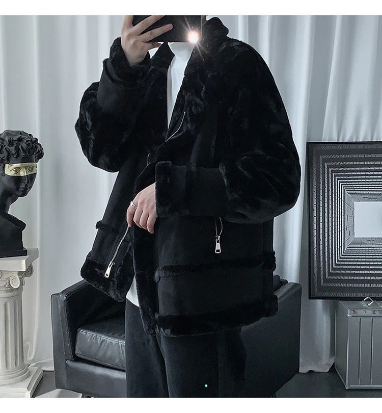 ネットレッド 毛皮アウター 秋冬 モッズコート 人工ファー アウター ヒップホップ ボアジャケット 保温 コート ネットレッド 毛皮アウター 秋冬 モッズコート 人工ファー アウター ヒップホップ ボアジャケット 保温 コート