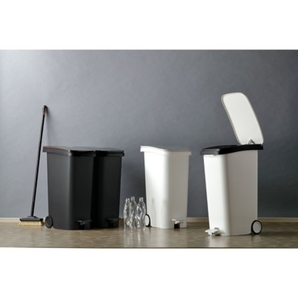 ゴミ箱 ダストボックス 幅25.5cm 31L ウッド キャスター付き 移動便利 ふた付き スムース ペダルダストボックス キッチン 店舗 ゴミ箱 ダストボックス 幅25.5cm 31L ウッド キャスター付き 移動便利 ふた付き スムース ペダルダストボックス キッチン 店舗