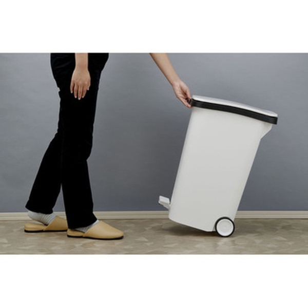 ゴミ箱 ダストボックス 幅25.5cm 31L ウッド キャスター付き 移動便利 ふた付き スムース ペダルダストボックス キッチン 店舗 ゴミ箱 ダストボックス 幅25.5cm 31L ウッド キャスター付き 移動便利 ふた付き スムース ペダルダストボックス キッチン 店舗