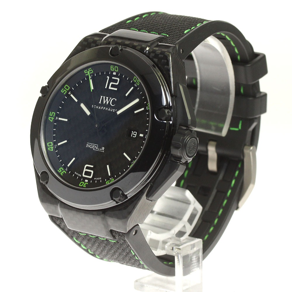 IWC SCHAFFHAUSEN IW322404 インヂュニア カーボンパフォーマンス セラミック 世界限定1000本 自動巻き メンズ _816837【中古】 IWC SCHAFFHAUSEN IW322404 インヂュニア カーボンパフォーマンス セラミック 世界限定1000本 自動巻き メンズ _816837【中古】