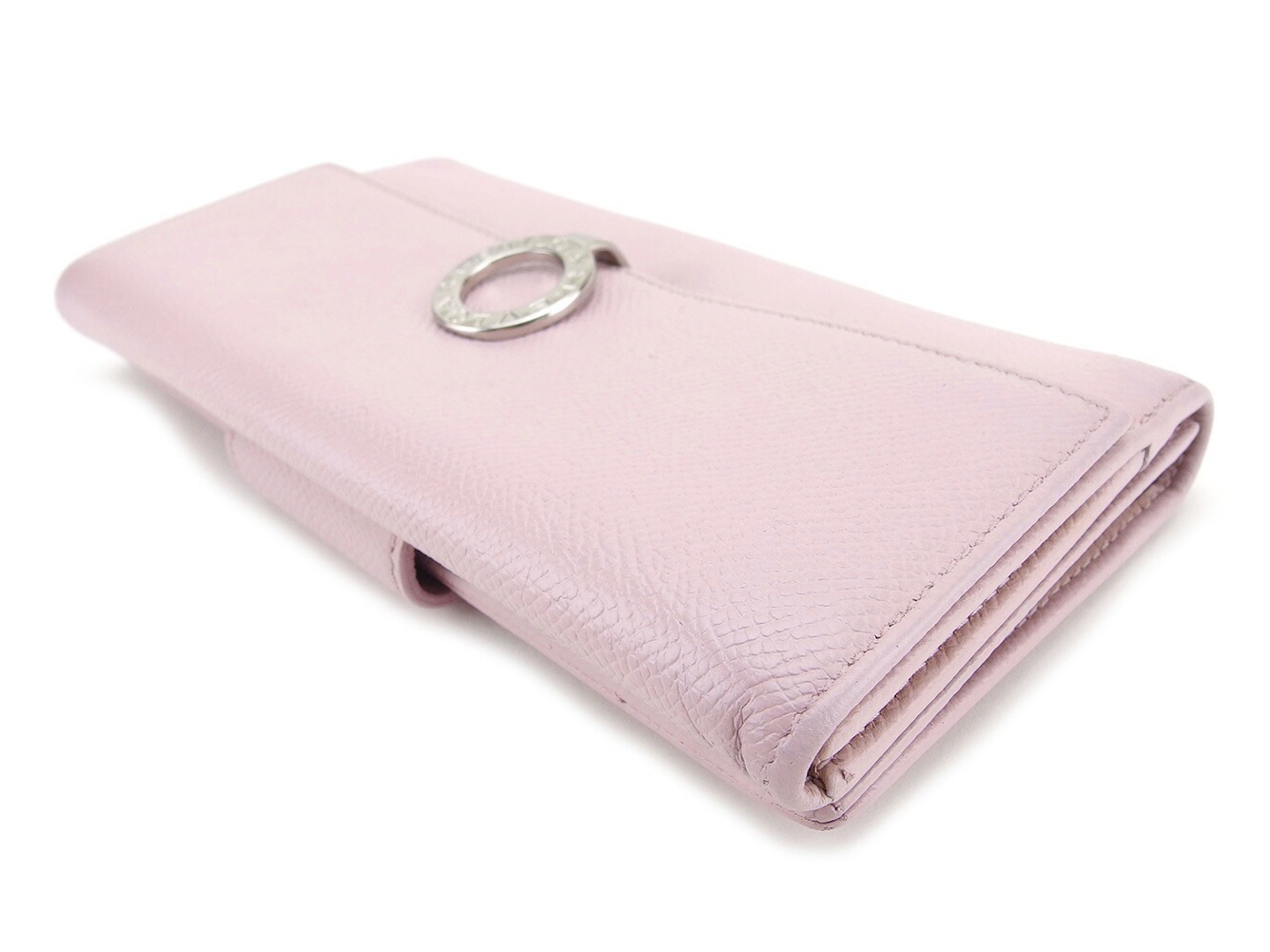 長財布 Ｗホック ブルガリ　ブルガリ ピンク 中古