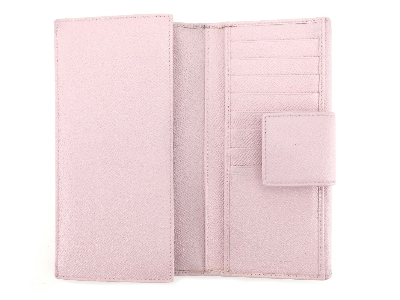 長財布 Ｗホック ブルガリ　ブルガリ ピンク 中古