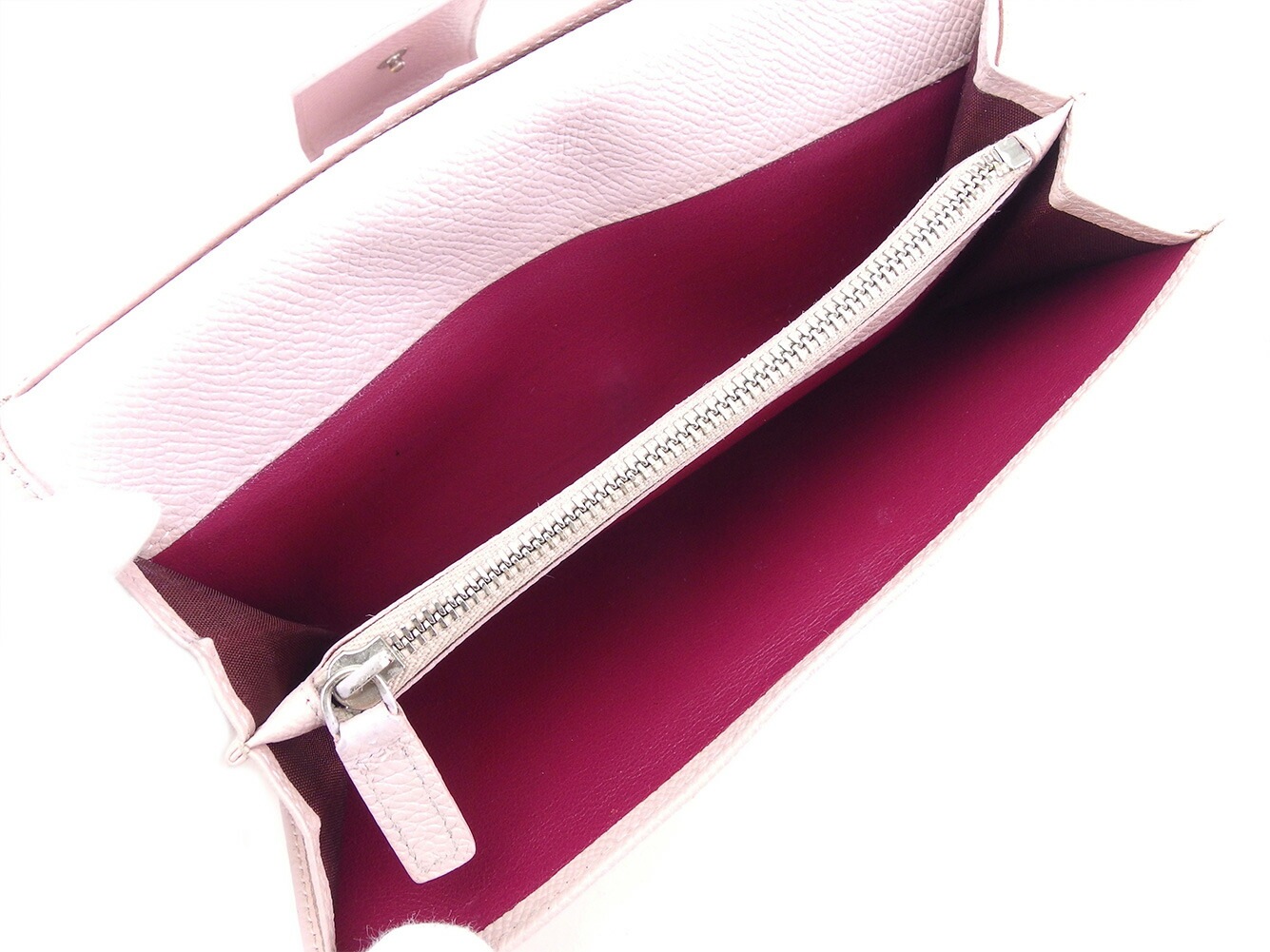 長財布 Ｗホック ブルガリ　ブルガリ ピンク 中古