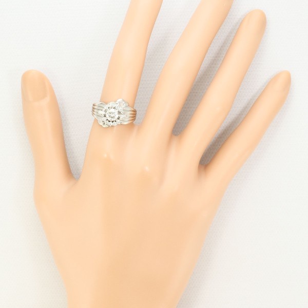 PT900 プラチナ リング 12号 ダイヤ 0.53 0.27 VVS2 鑑定書 中古 PT900 プラチナ リング 12号 ダイヤ 0.53 0.27 VVS2 鑑定書 中古