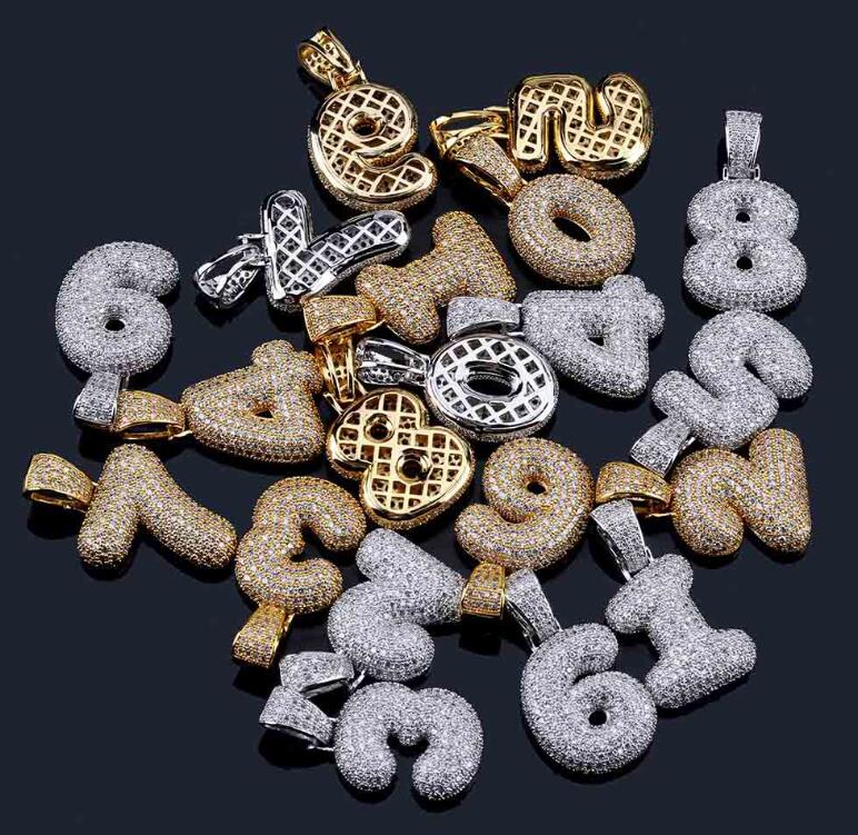 ナンバーネックレス パヴェ [n370]