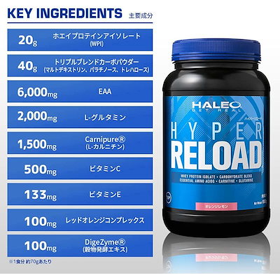 HALEO プロテイン ハイパーリロード オールインワン 全11種成分配合