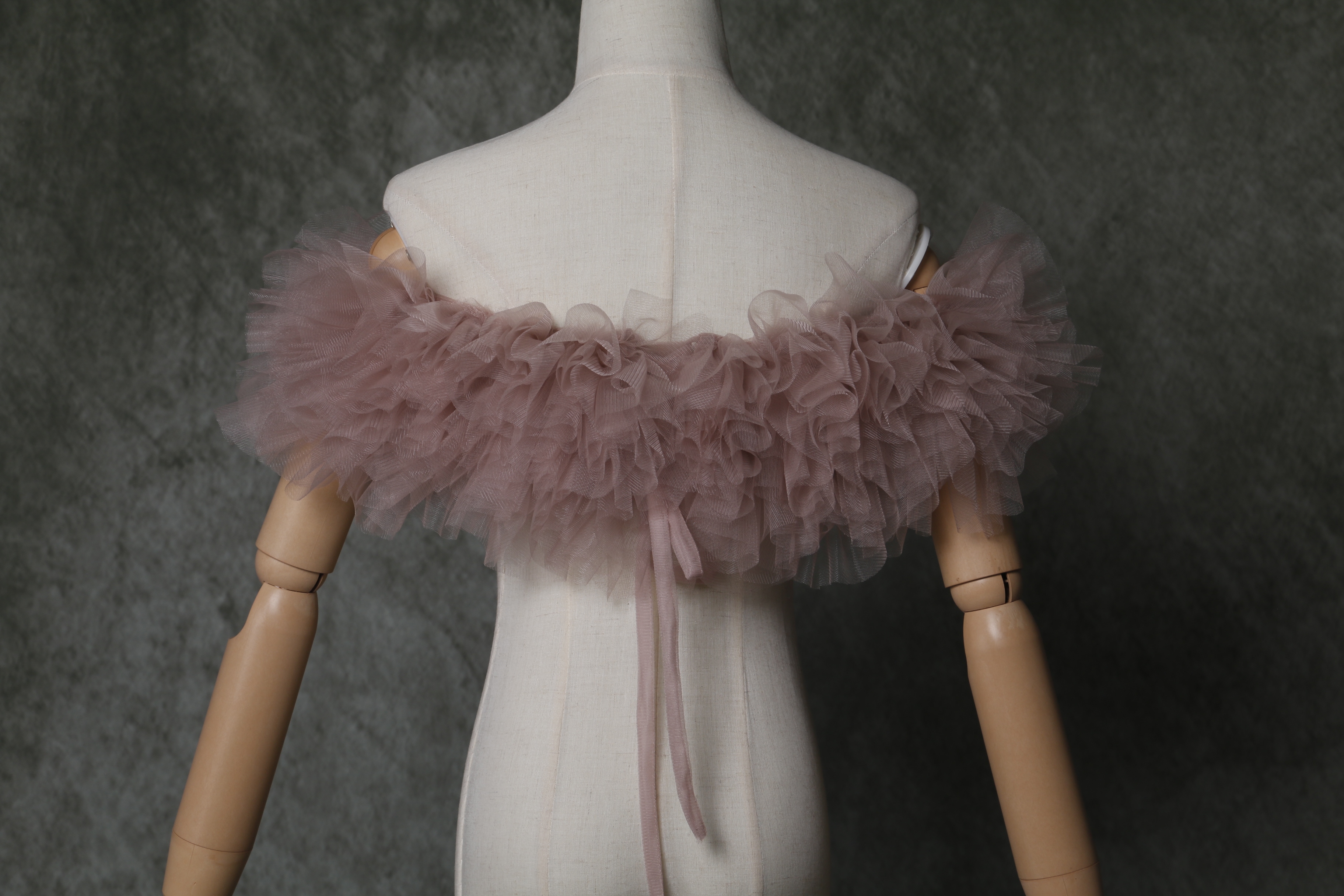 可愛い オフショルダー ウエディングドレス ピンク　色直し　サイズ調整可能