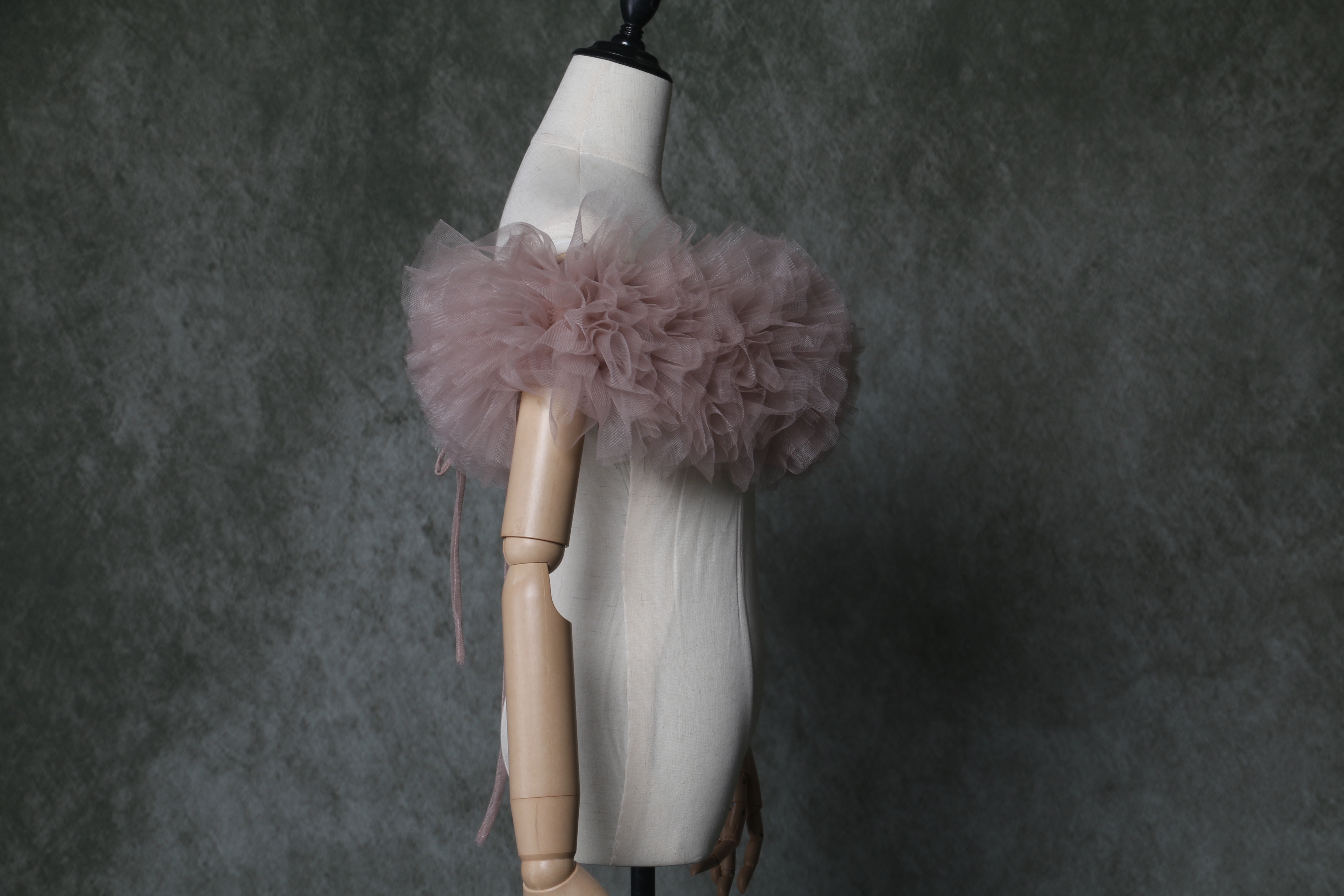 可愛い オフショルダー ウエディングドレス ピンク　色直し　サイズ調整可能