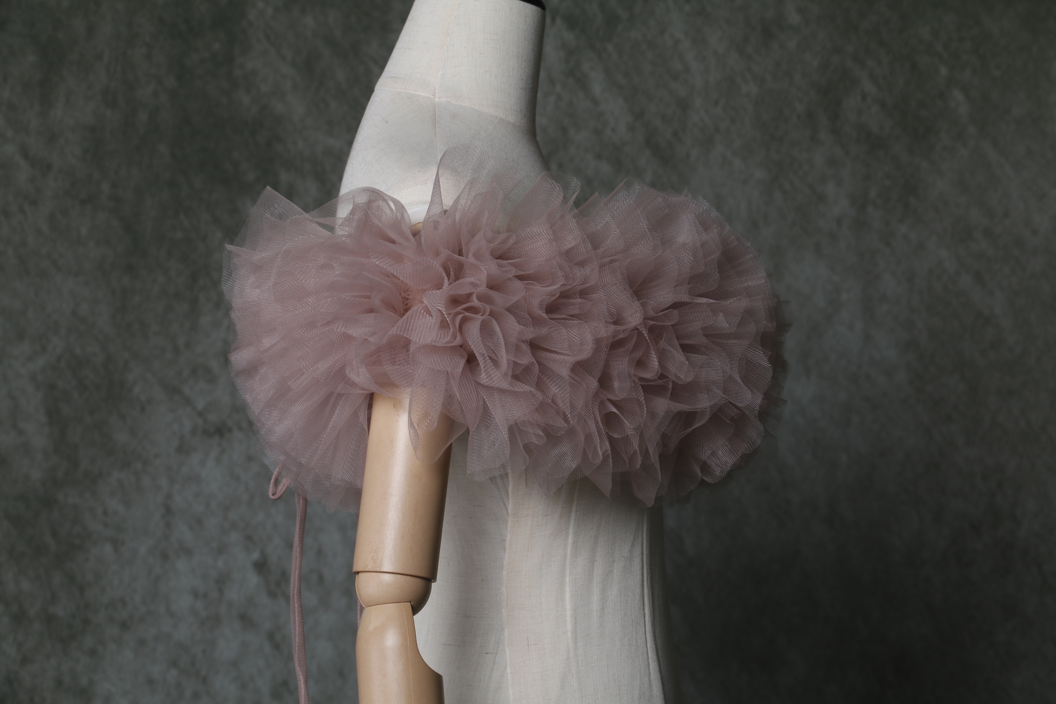 可愛い オフショルダー ウエディングドレス ピンク　色直し　サイズ調整可能