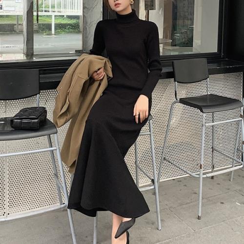 【即納】ワンピース ニットワンピ マーメードスカート 韓国ファッション 無地 タートルネック 秋 冬 長袖 ロング丈 マキシ丈 おしゃれ 可愛い オルチャン 大人可愛い シンプル カジュアル ティアー 【即納】ワンピース ニットワンピ マーメードスカート 韓国ファッション 無地 タートルネック 秋 冬 長袖 ロング丈 マキシ丈 おしゃれ 可愛い オルチャン 大人可愛い シンプル カジュアル ティアー